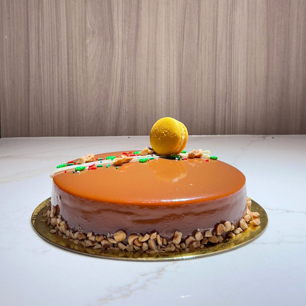 Hazelnut Caramel Cake
