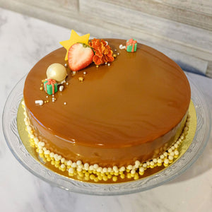 Hazelnut Caramel Cake